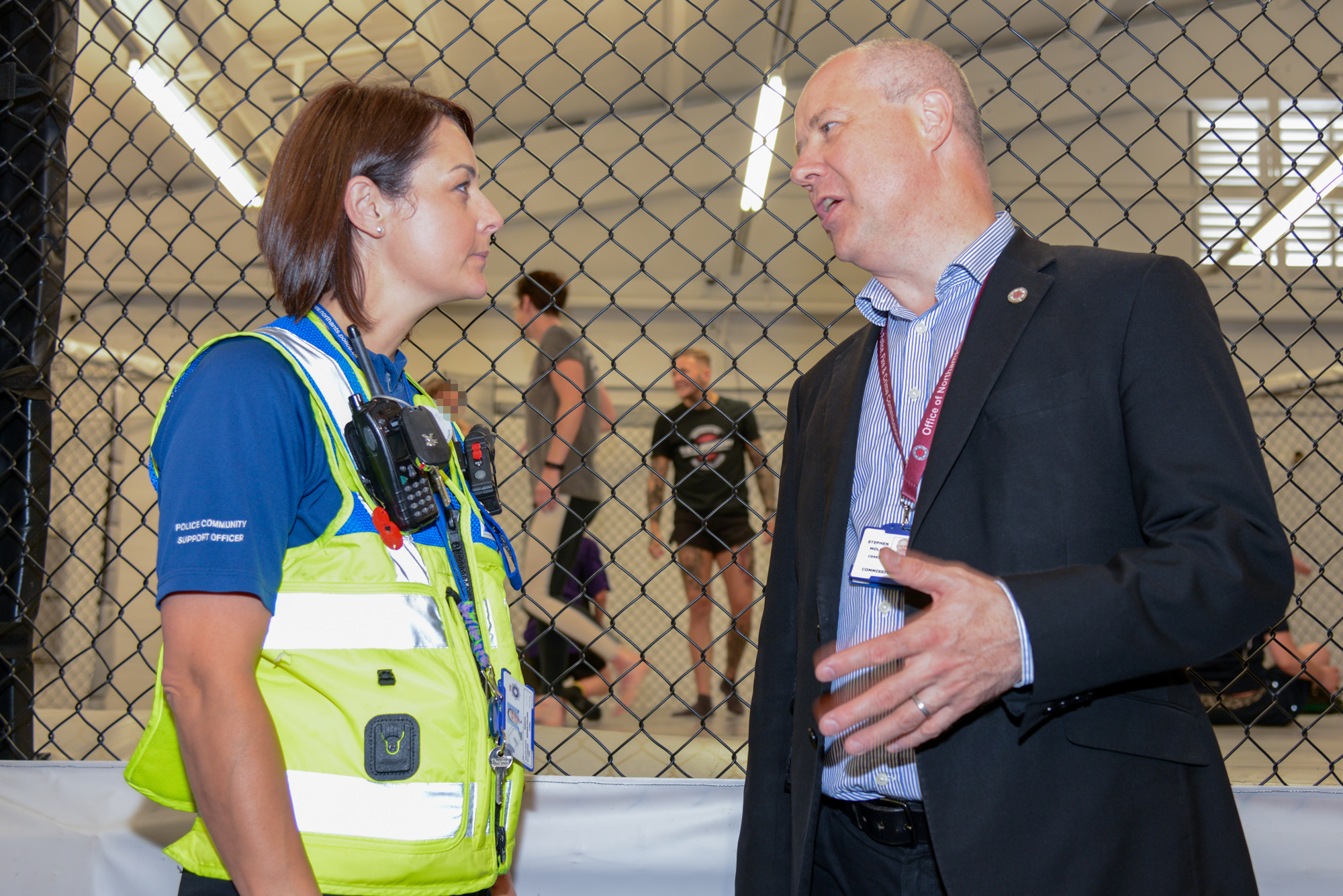 PCSO Becky Binder-Pollard and Stephen Mold